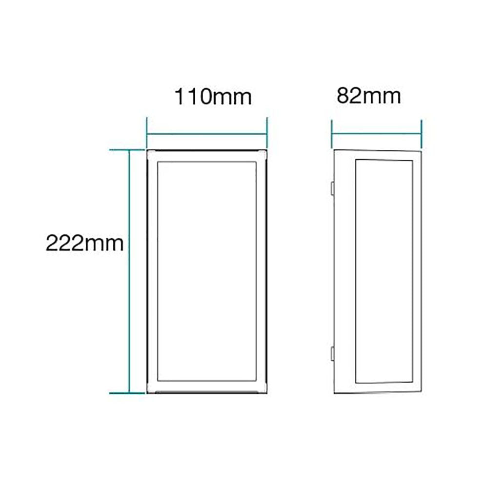 Buy Exterior Wall Lights Australia Ashton Exterior Wall Light White Aluminium 3CCT - MLXA34510W