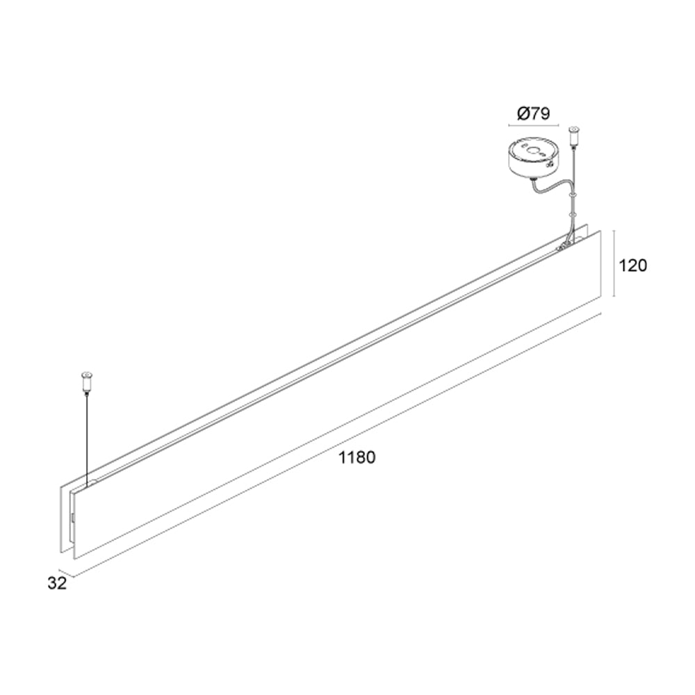 Buy Pendant Lights Australia Berica S 2.1 Flat Pendant Light 28W DALI Aluminium - BS2110