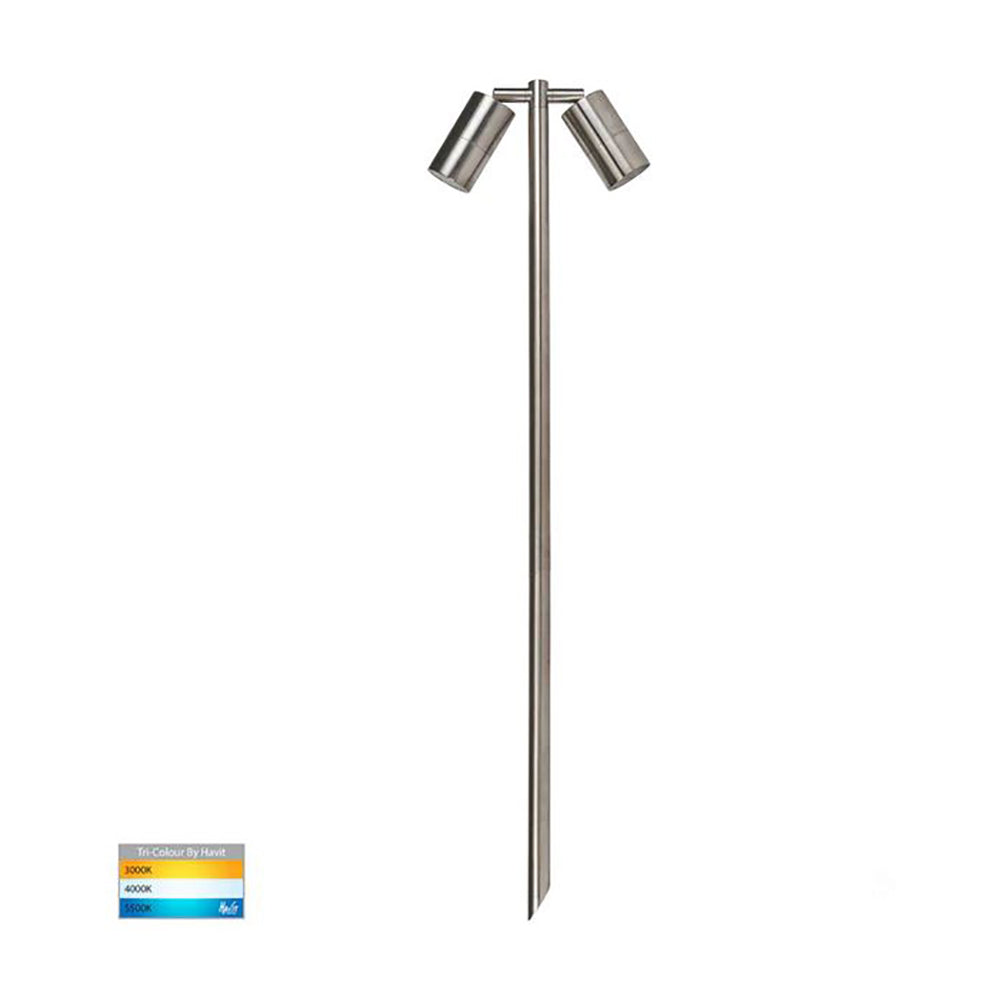 Buy Spike Lights Australia Tivah Spike 2 Spotlights Adjustable 12V 316 Stainless Steel 3CCT - HV1405T-SS316