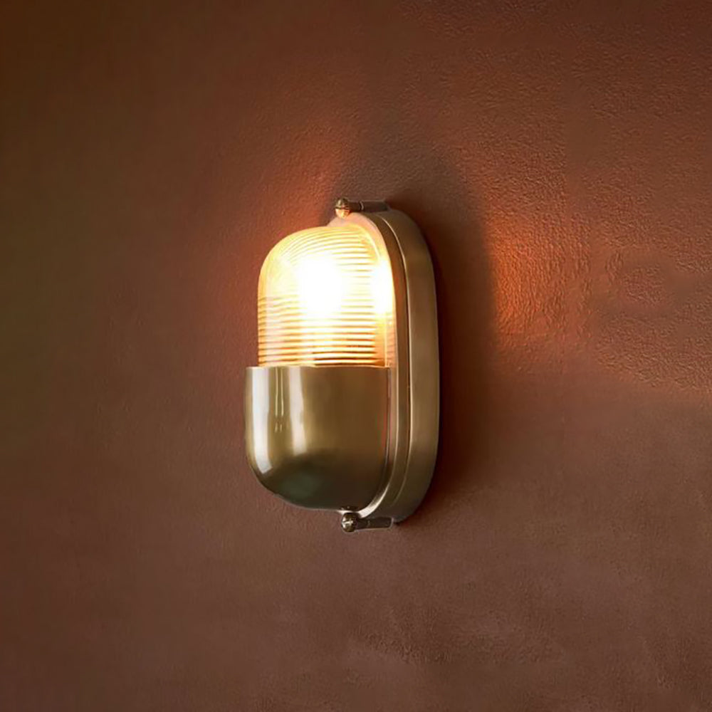 Buy Exterior Wall Lights Australia Anchor Exterior Wall Light Brass - ELPIM31211AB