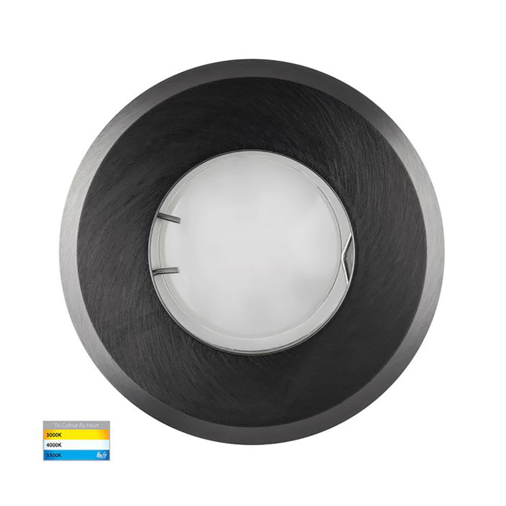 Buy Outdoor Step Lights Australia Ollo Outdoor Step Light 12V Graphite Stainless Steel 3CCT - 19022T-GPH