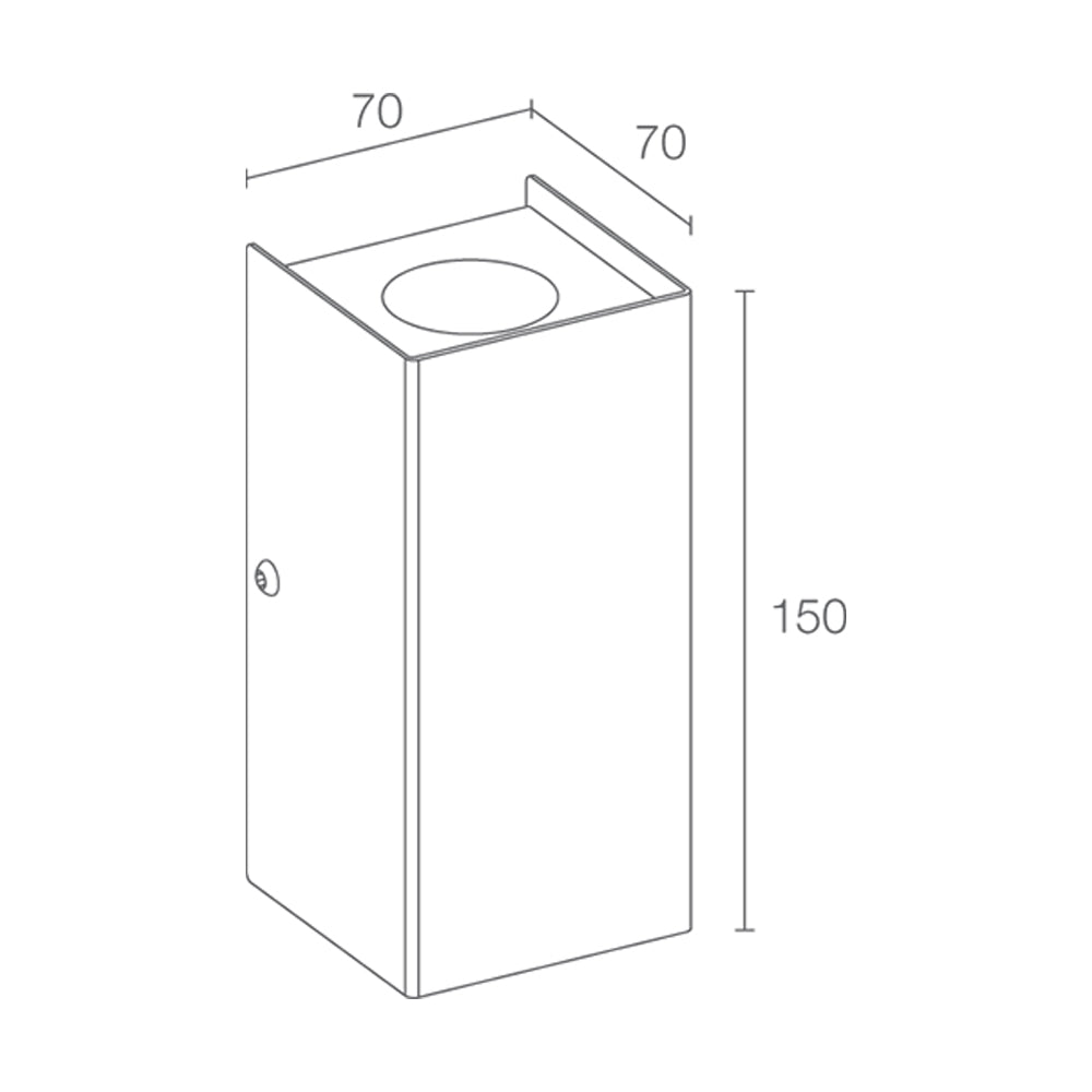Buy Up / Down Wall Lights Australia Brom 4.0 Up & Down Wall 2 Lights Stainless Steel 4000K - BR2002