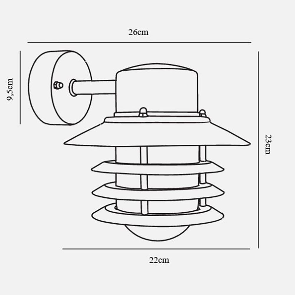 Buy Exterior Wall Lights Australia Vejers Exterior Wall Light Galvanized - 74461031
