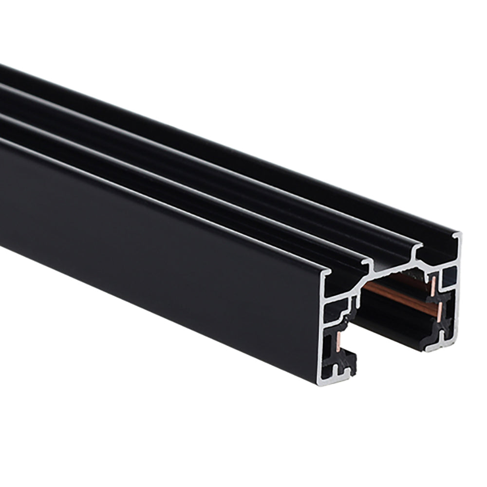 Buy Single Circuit Tracks & Accessories Australia Single Circuit Tracks & Accessorie 3 Wire L2000mm Black Aluminium - TRK1BL2M