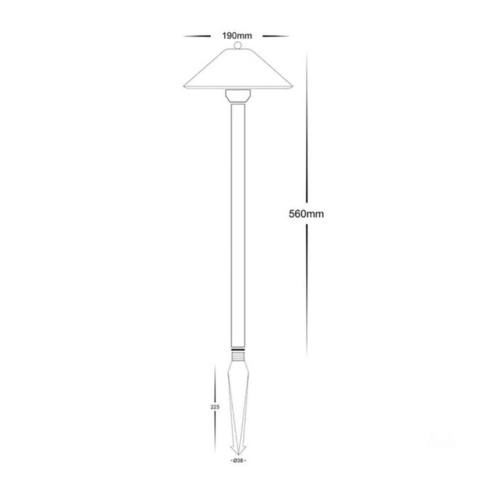 Buy Pathway Lights Australia Pathway Light W190mm 12V Solid Brass 3CCT - HV1455T