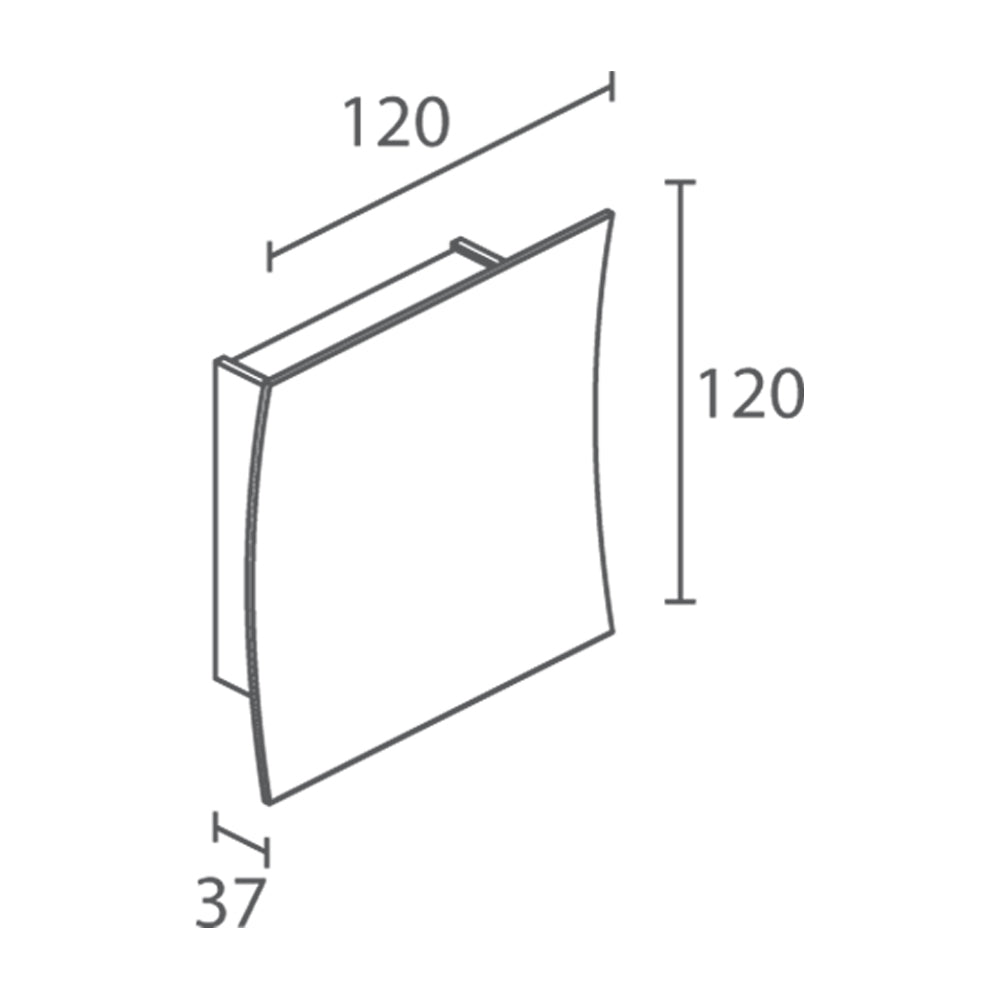 Buy Wall Sconce Australia Berica IN 3.0 Concave Wall Sconce 8W Aluminium 2700K - BB3010