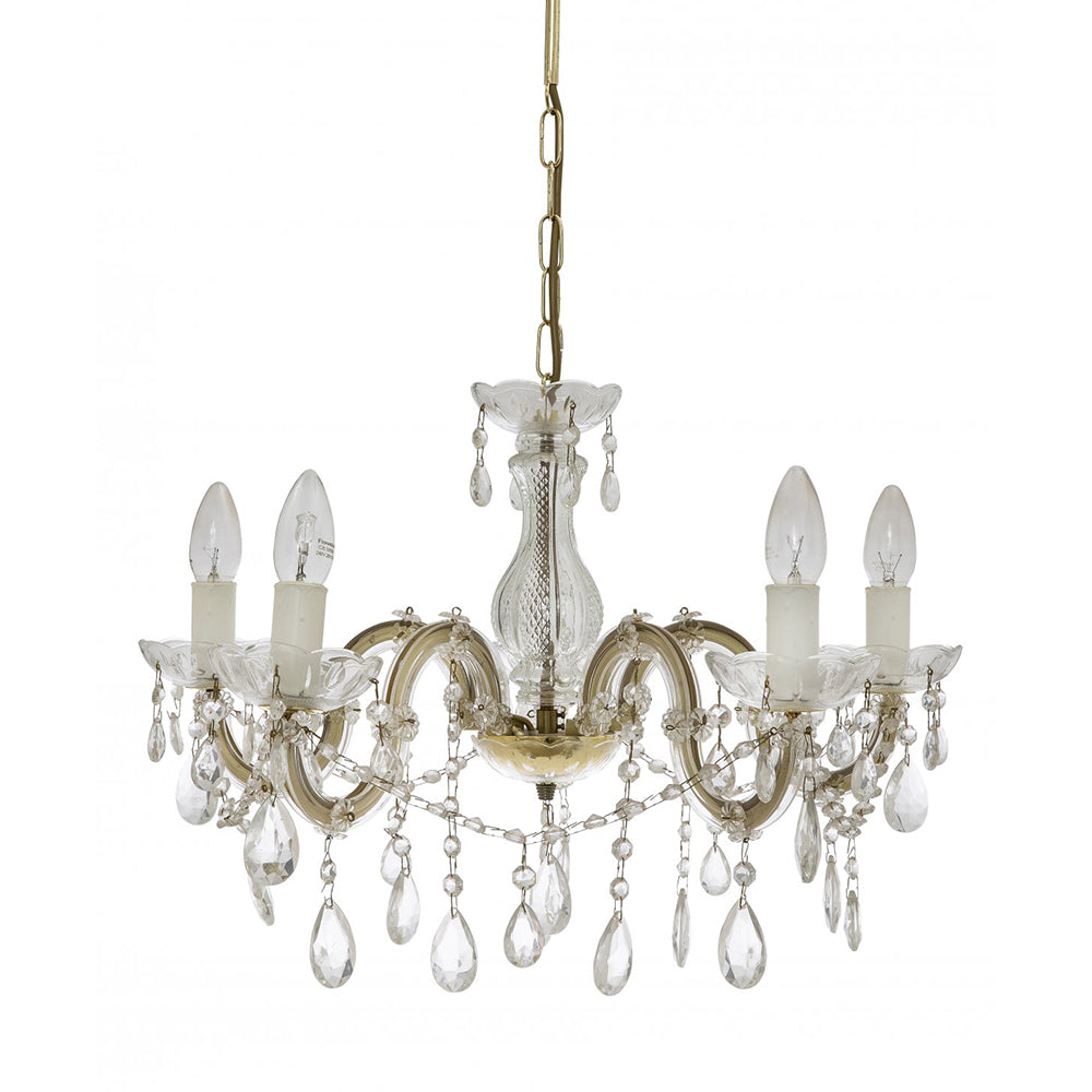 Buy Chandeliers Australia Fiorentino Lighting - MARTE 5 Light Chandelier Gold