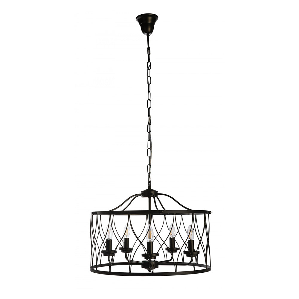 Buy Chandeliers Australia Fiorentino Lighting - TOLINA 5 Light Pendant Black