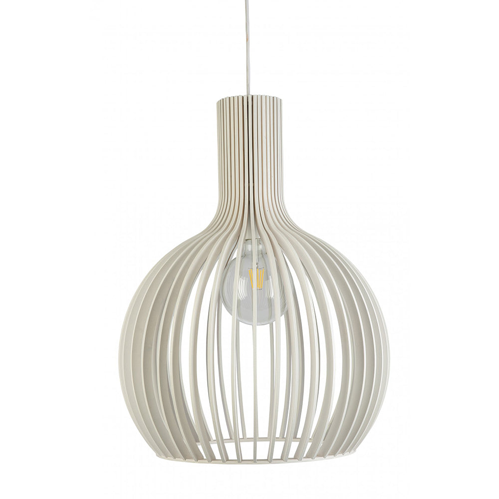 Fiorentino Lighting - GUARIN 1 Light Pendant Small White