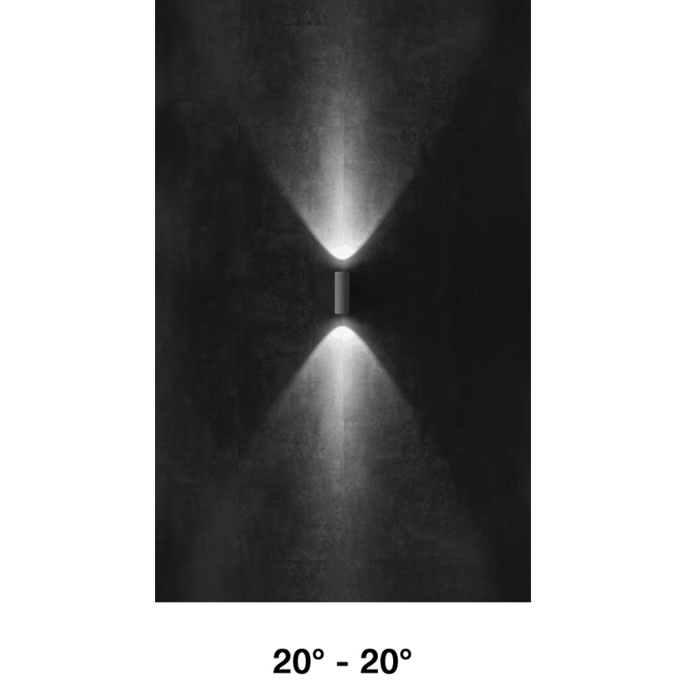 Buy Up / Down Wall Lights Australia Intono 3.2 Up & Down Wall Light 20W CRI80 0/1-10V Aluminium 2700K - NT3210