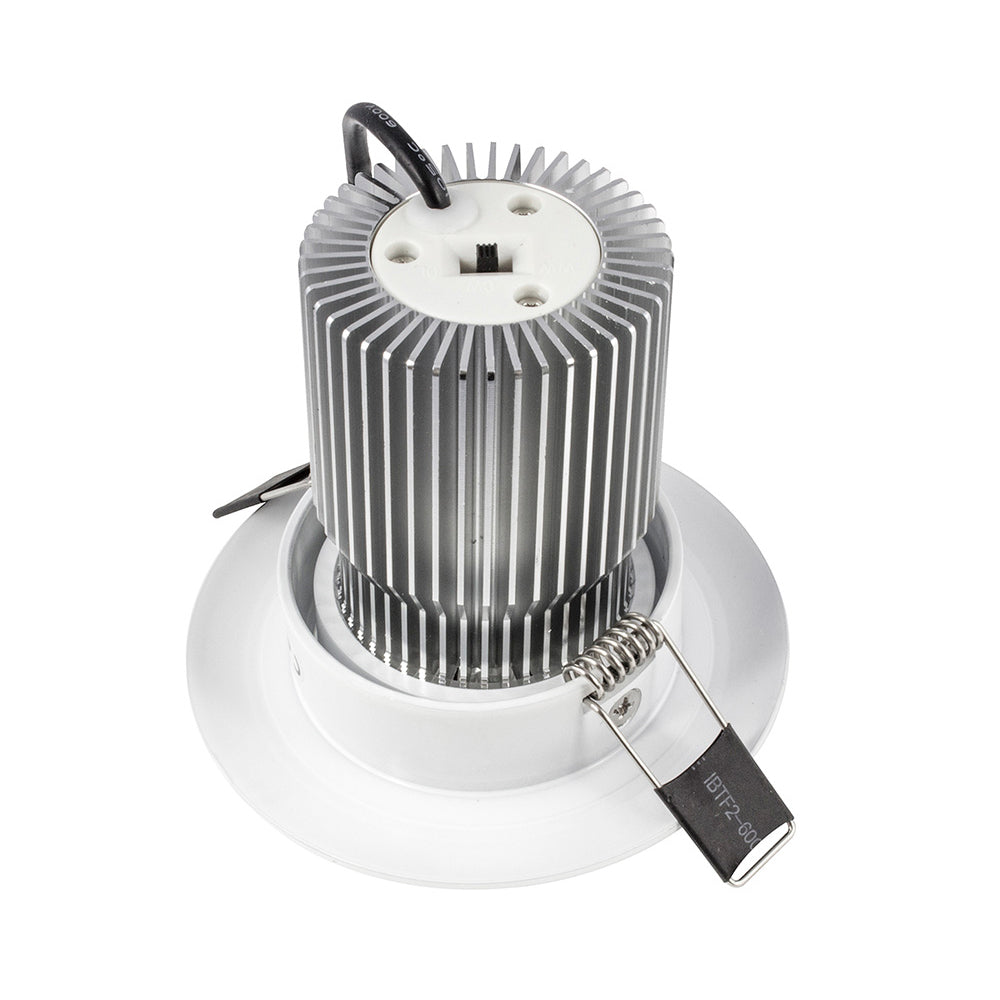 Buy Recessed Downlights Australia Luxor CCT LED Round Gimbal Downlight 10W Tri-Colour White - 20203/05