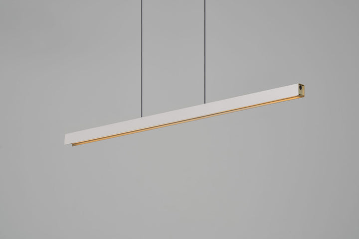 Square Linear LED Pendant Light 40W 4CCT White & Sand Gold - SE S/SQUARE/WHITE/SAND GOLD