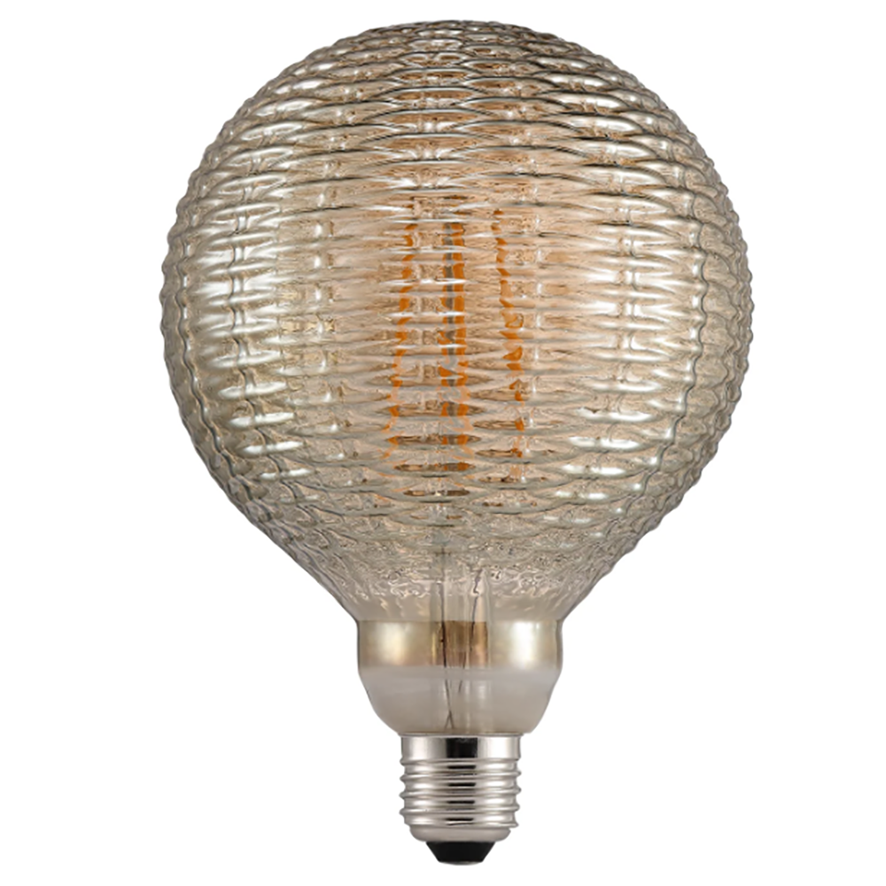 Buy LED Filament Globes Australia Avra G125 LED Filament Globe ES 240V 2W Smoked Glass 2200K - 1427070