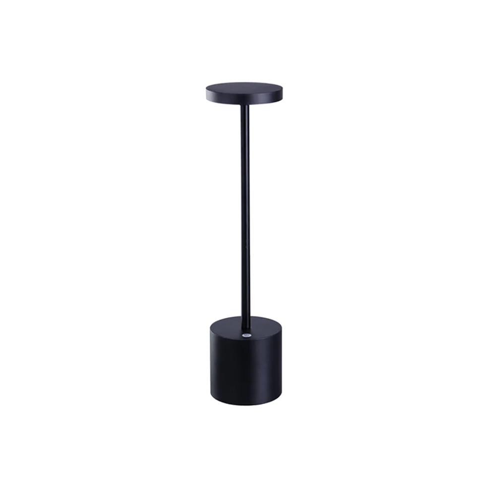 Portable Rechargeable LED Bar Table Lamp Black Aluminum 3000K - LL-LED-24B