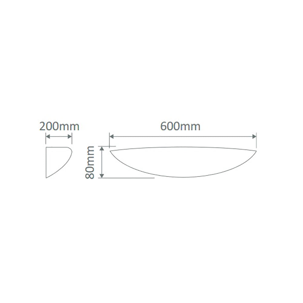 Buy Wall Sconce Australia BF-7578 Wall Sconce W600mm White Ceramic - 11044