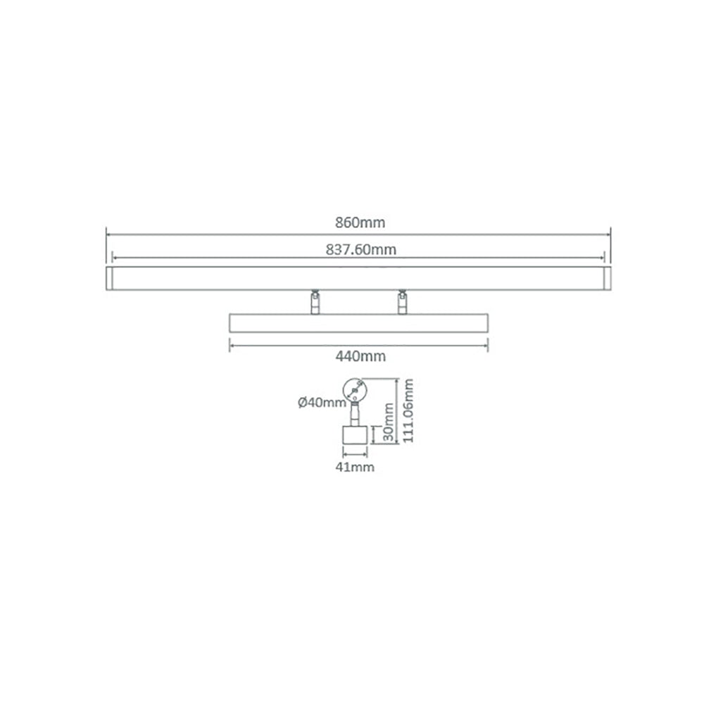 Buy Bathroom Vanity Lights Australia Mirror Bathroom Vanity Light 15W Chrome Aluminium 3CCT - 12013