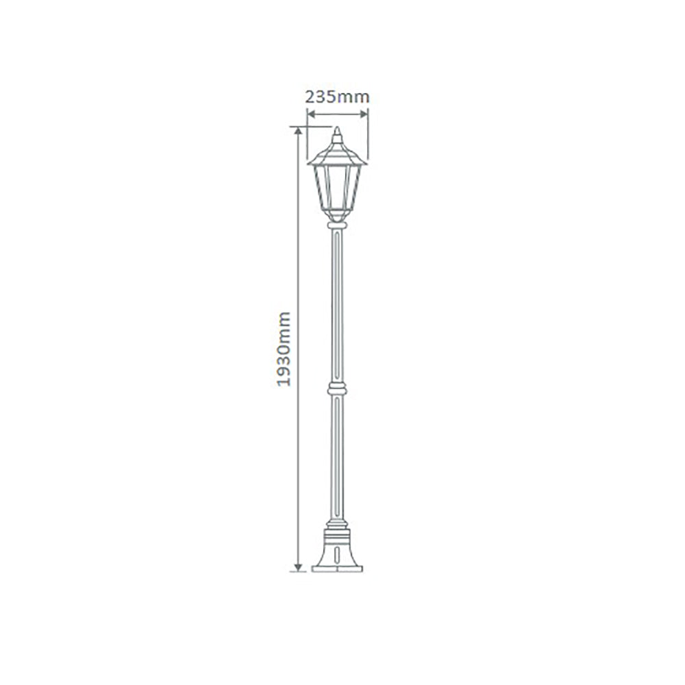 Buy Post Lights Australia Chester Post Light H1930mm Beige Aluminium - 15002