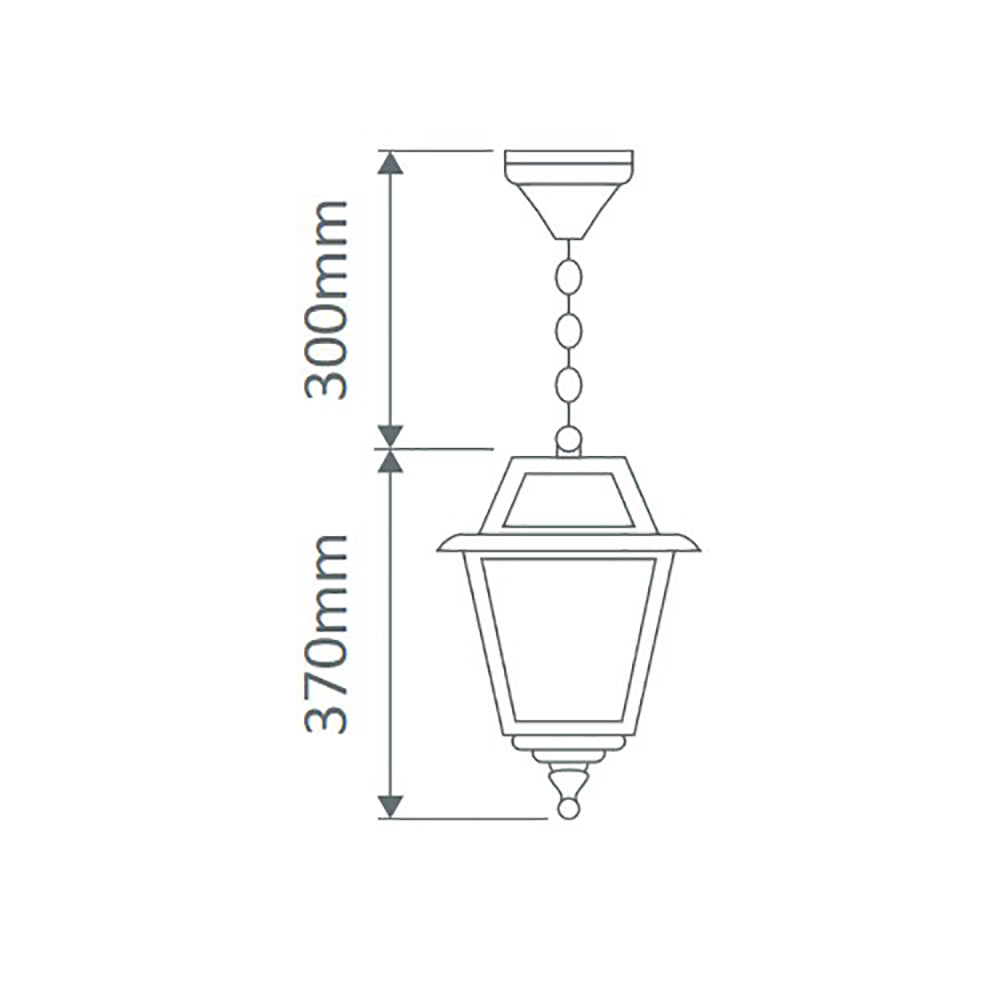 Buy Outdoor Pendant Lights Australia Avignon Outdoor Pendant Light H670mm White Aluminium - 15193