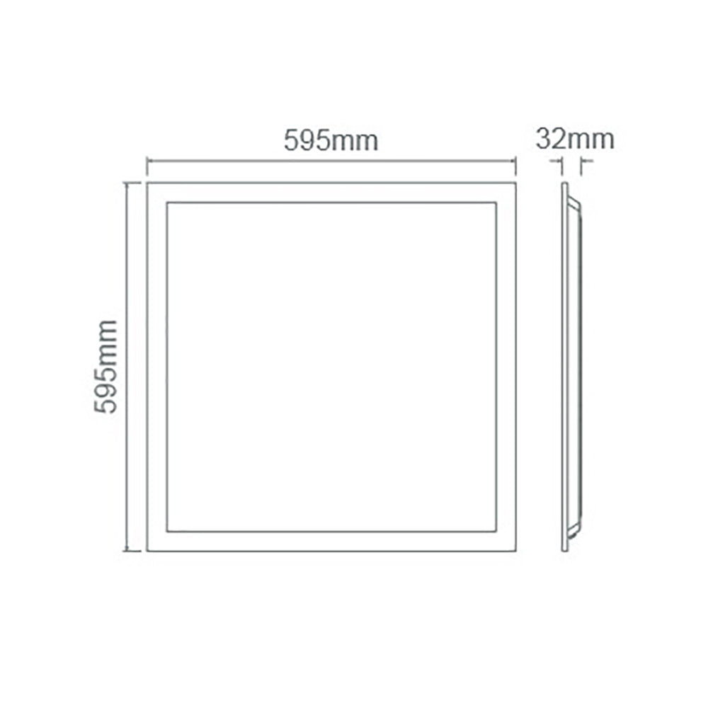 Buy Panel Frames Australia Square Panel Frame W595mm White - 19327
