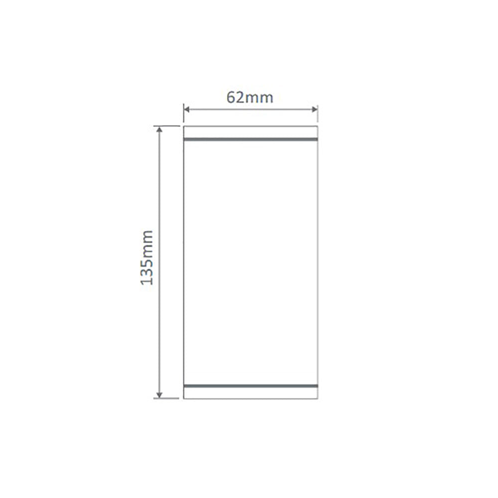 Buy Surface Mounted Downlights Australia Alpha Surface Mounted Downlight H135mm White Aluminium 5000K - 19813