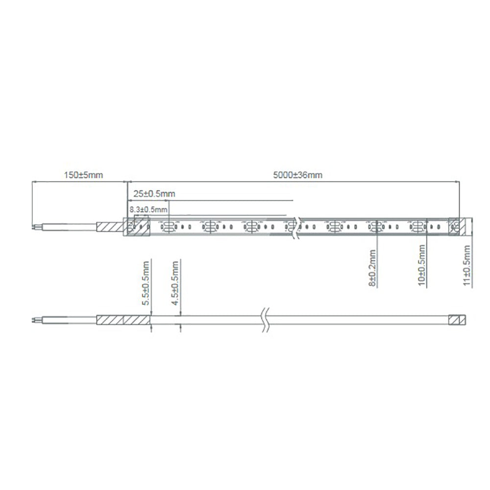 Buy LED Strip Lights Australia Plex Outdoor LED Strip Light 12V 14.4W 5000K - 20339