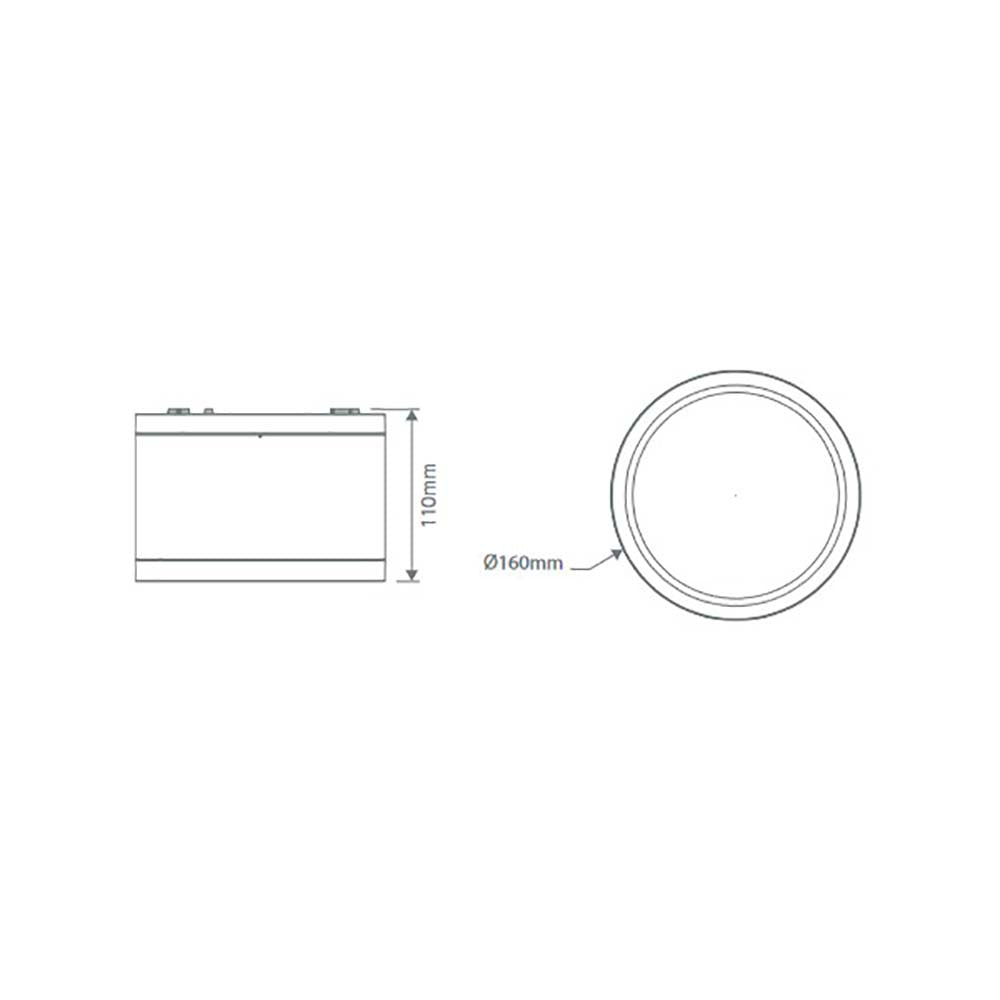 Buy Surface Mounted Downlights Australia Neo-Pro Surface Mounted Downlight 35W White Aluminium 3CCT - 20895