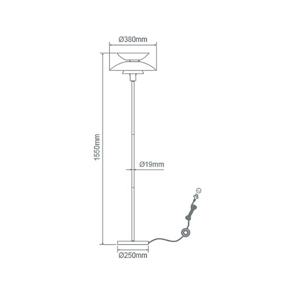 Buy Floor Lamps Australia Allegra Floor Lamp Satin Chrome Metal - 22709