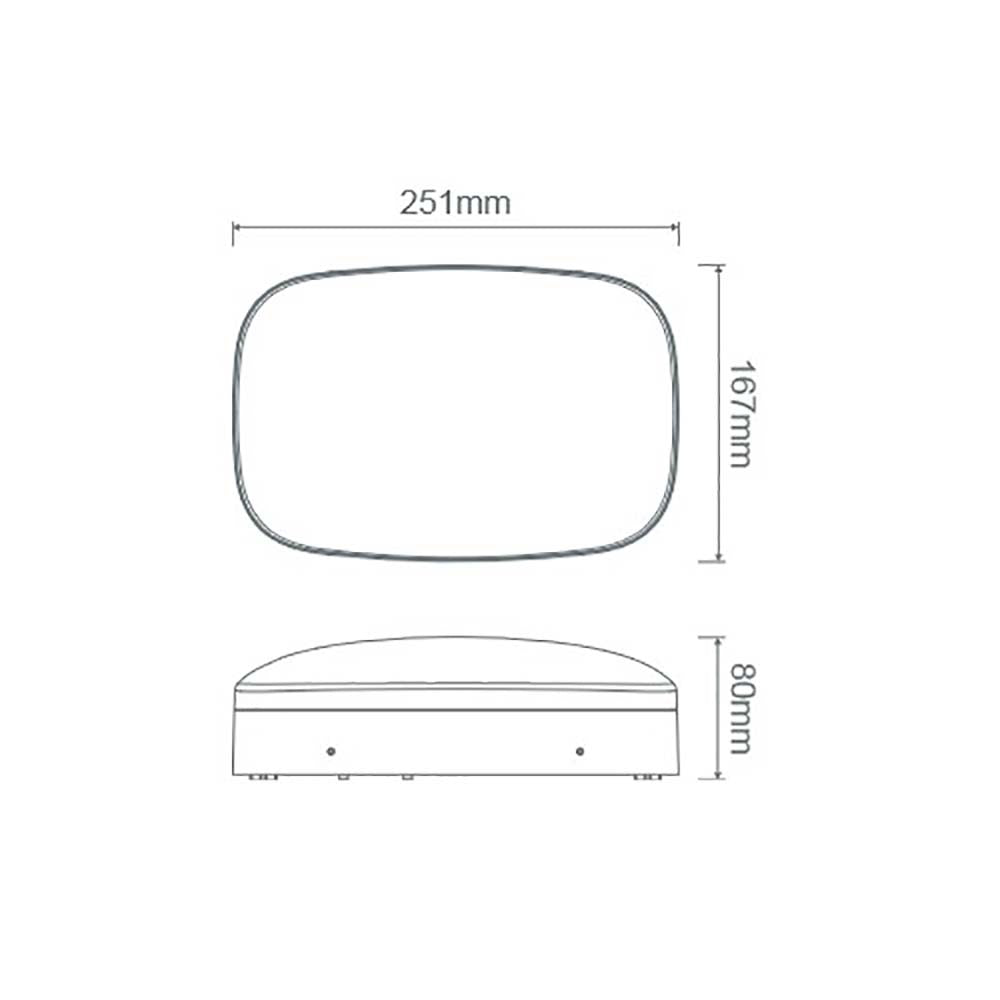 Buy Exterior Wall Lights Australia Zelda Exterior Wall Light White Aluminium 3CCT - 22669