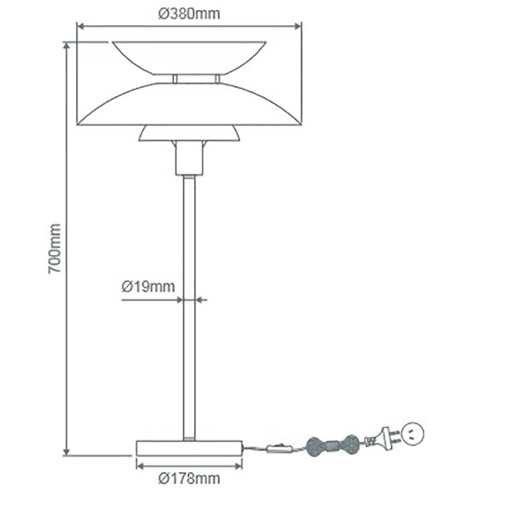 Buy Table Lamps Australia Allegra Table Lamp Satin Chrome Metal - 22706