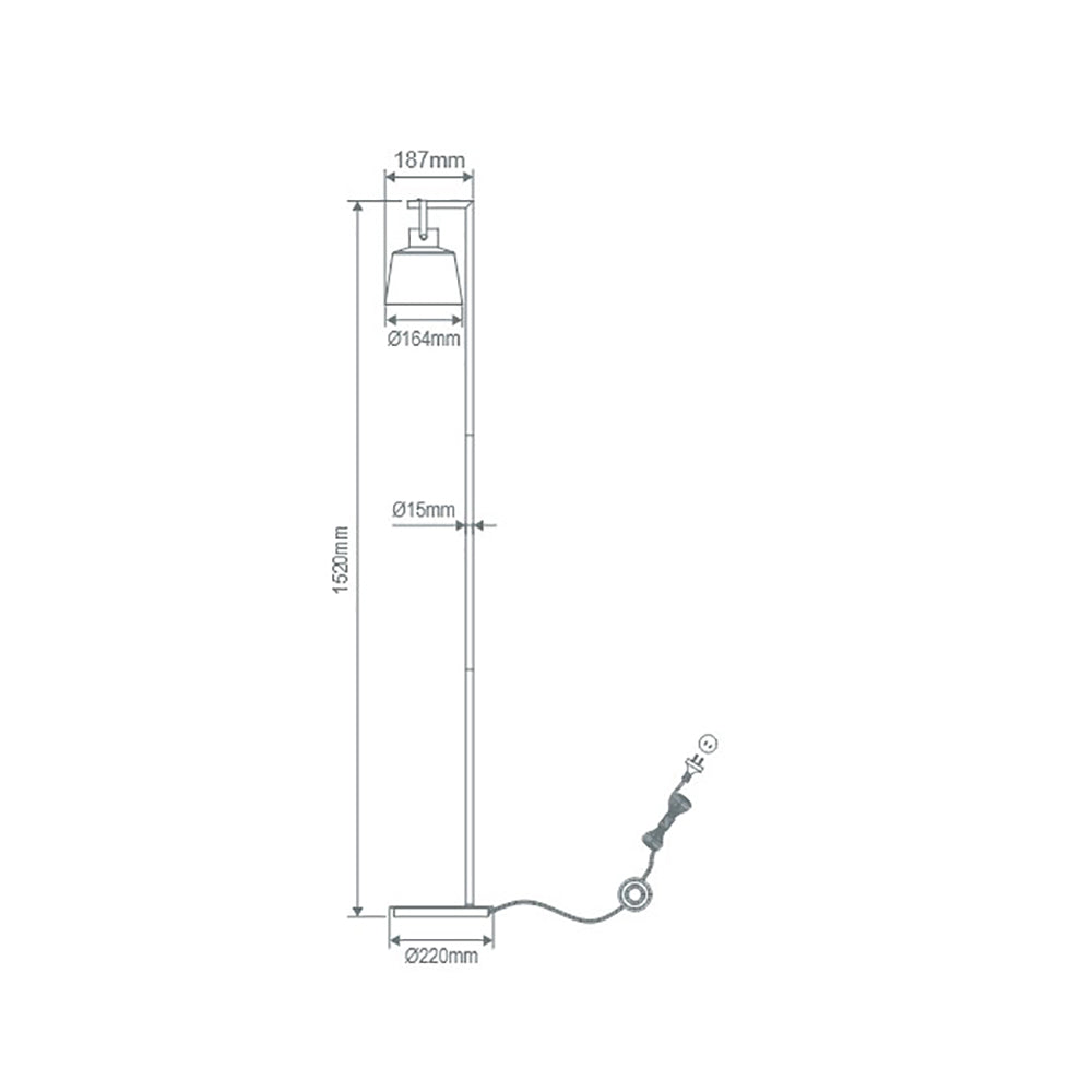 Buy Floor Lamps Australia Strap Floor Lamp White - 22719