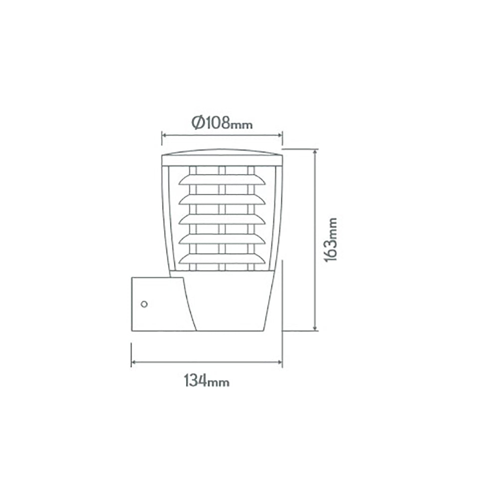 Buy Exterior Wall Lights Australia Casa Exterior Wall Light Dark Grey Aluminium - 10751