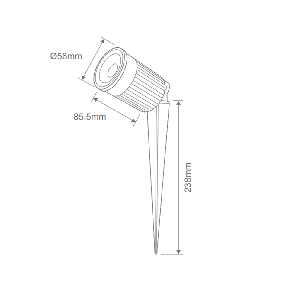 Buy Spike Lights Australia ZOOM-PRO Spike Light 12V 12W Black 3CCT - 25706