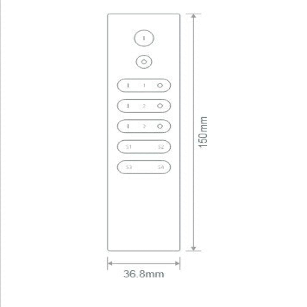 Buy Strip Light Controllers Australia Cham Remote Strip Light Controllers 1 Black - 20143