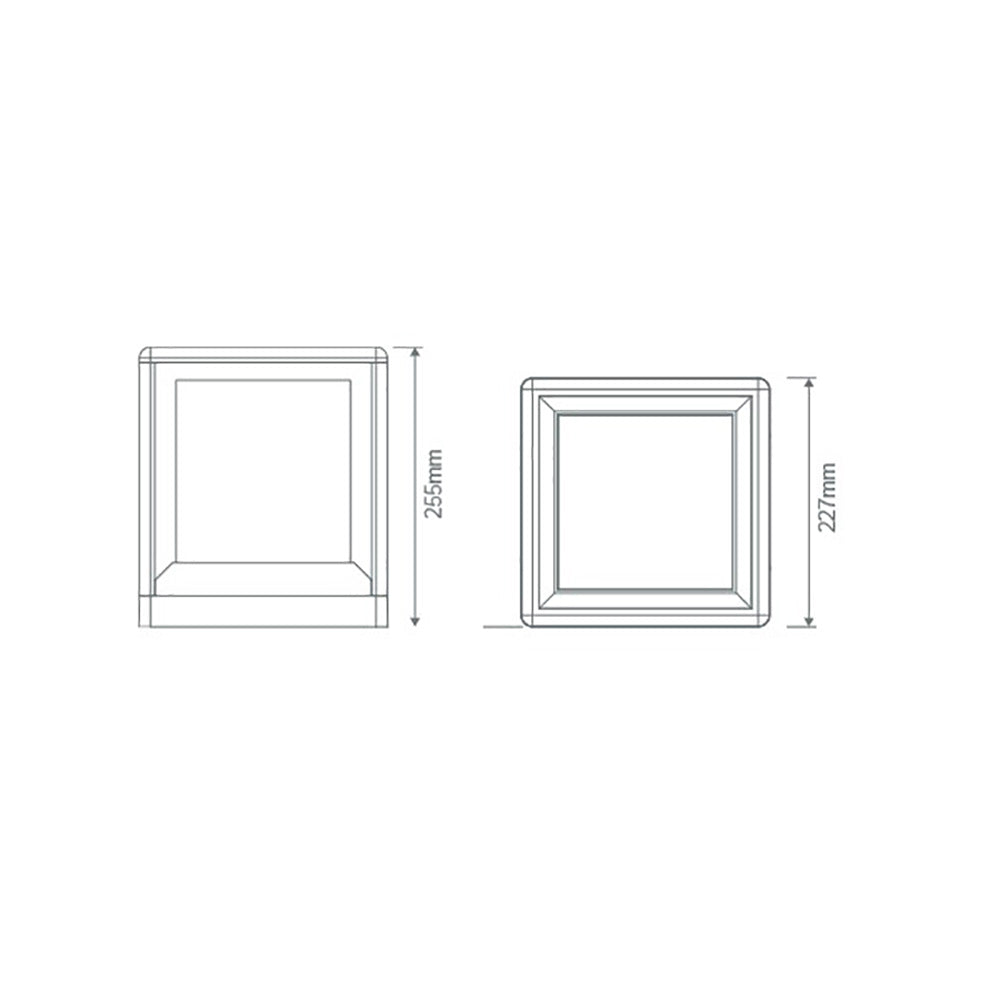 Buy Pillar & Pedestal Lights Australia Pilla Cubed Pillar Light Black - 10993