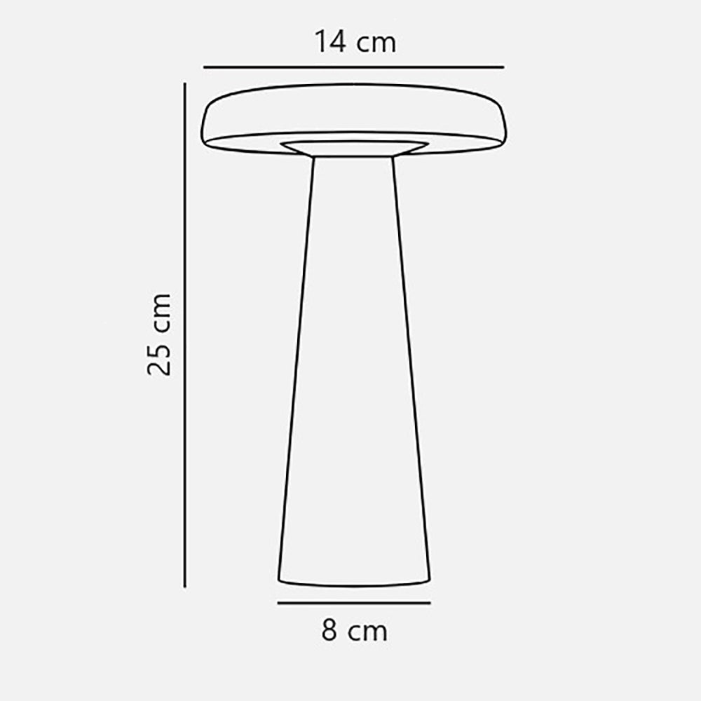 Buy Table Lamps Australia Arcello Rechargeable Table Lamp Anthracite Metal - 2220155050