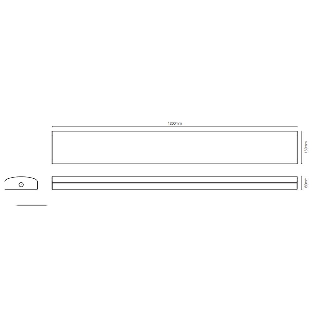 Buy LED Batten Lights Australia Halton LED Batten Light White Steel  3CCT - 22330/05