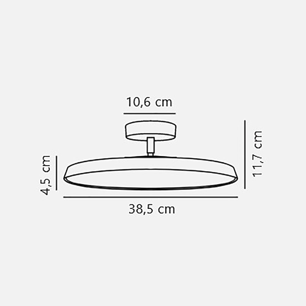 Kaito Adjustable Flush Mount Light W385mm Black Metal 3000K - 2220526003