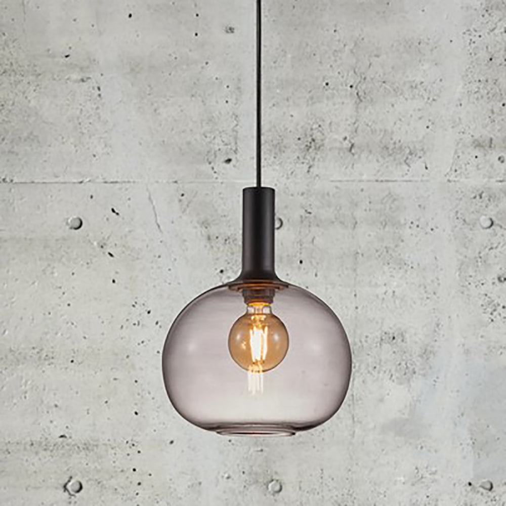 Buy Pendant Lights Australia Alton Pendant Light W250mm Black / Smoked Glass - 47313047