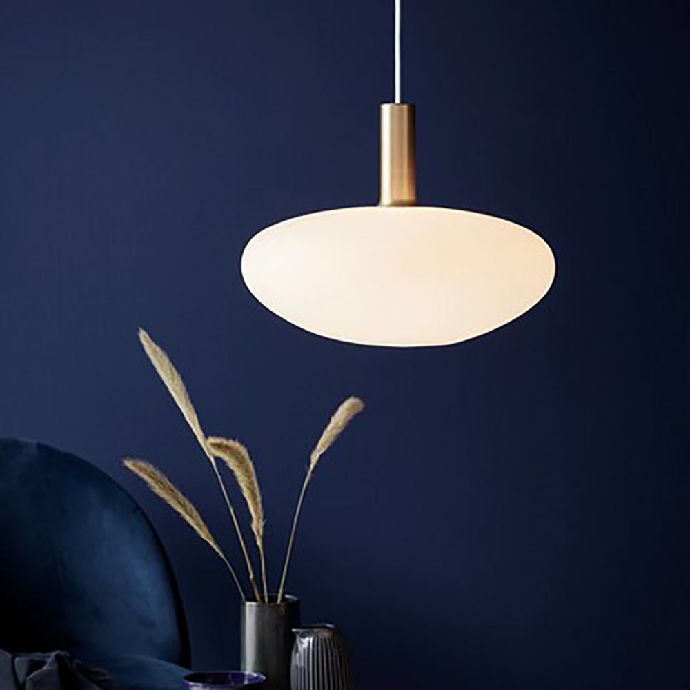 Buy Pendant Lights Australia Alton Pendant Light W350mm Opal White Glass - 48973001