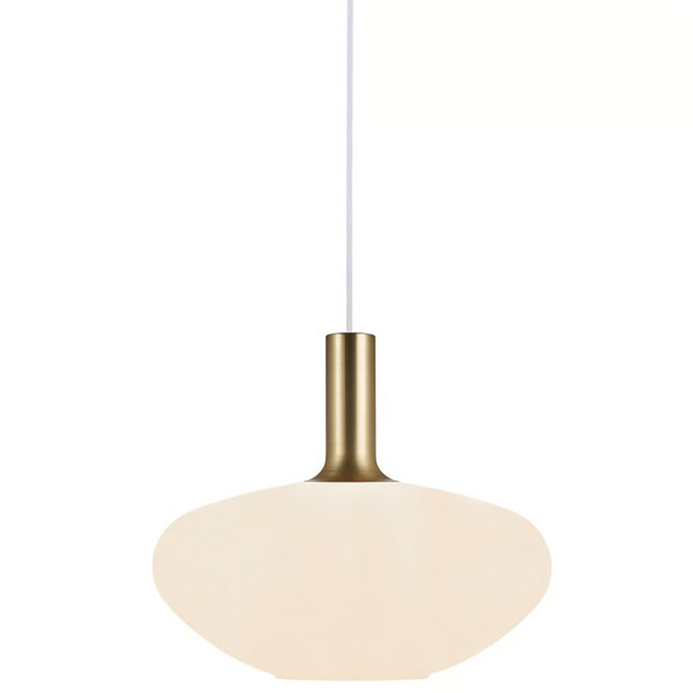 Buy Pendant Lights Australia Alton Pendant Light W350mm Opal White Glass - 48973001