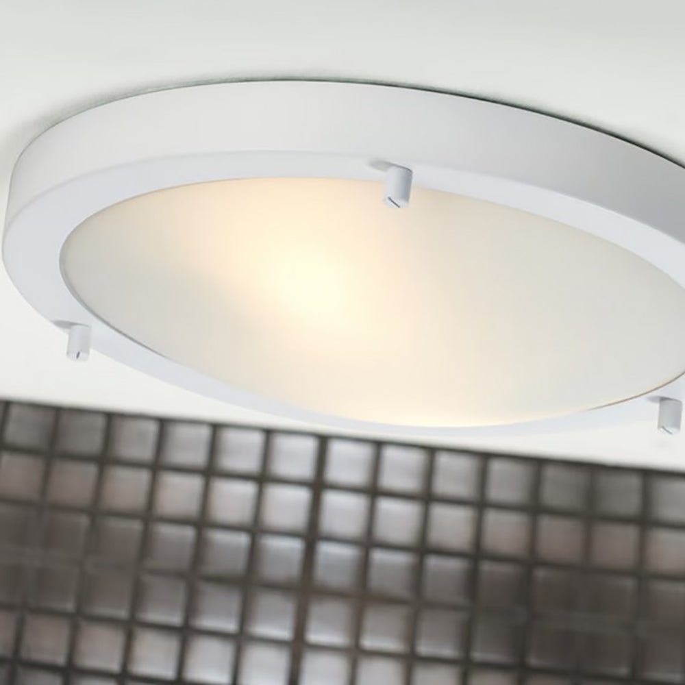 Buy Oyster Lights Australia Ancona Round Oyster 2 Lights White Metal - 25316101