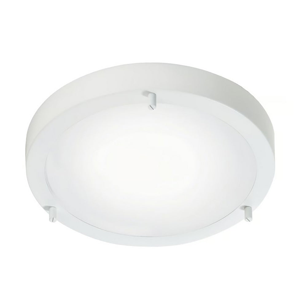 Ancona Round Oyster 2 Lights White Metal - 25316101