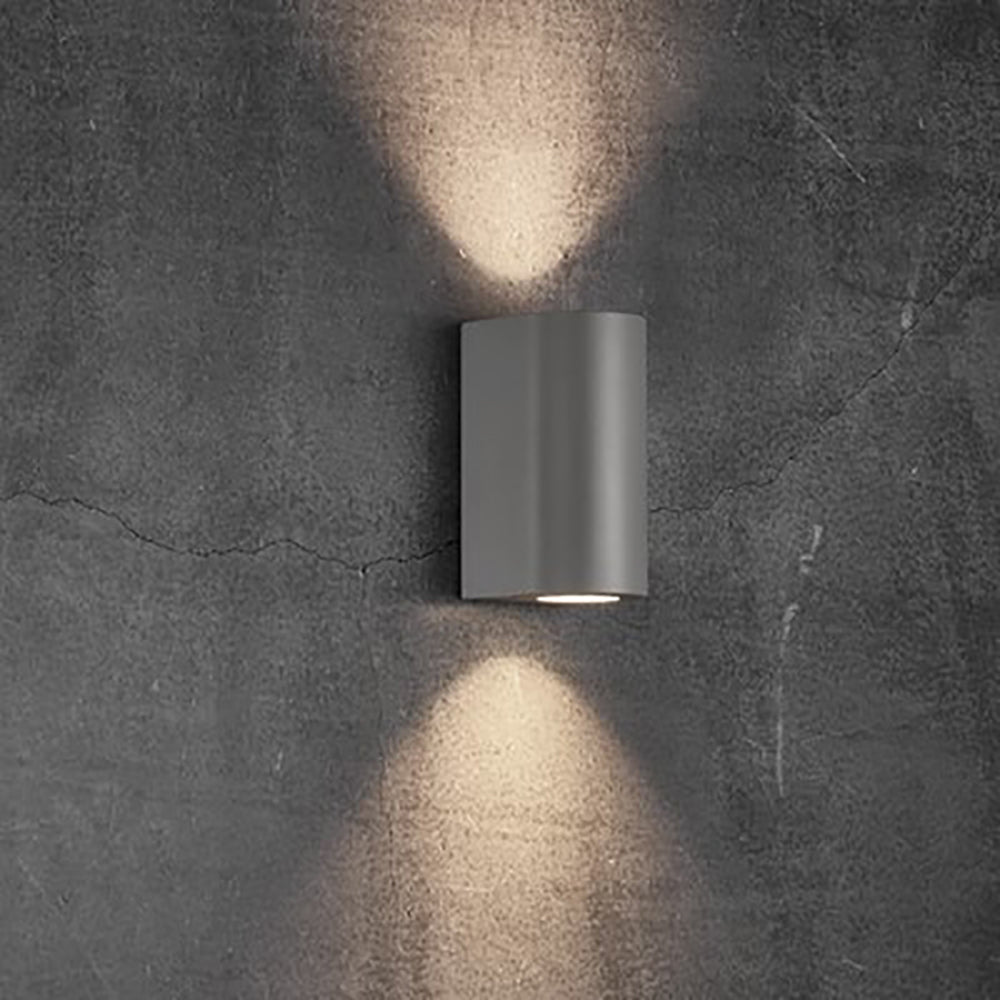 Buy Up / Down Wall Lights Australia Canto Up & Down Wall 2 Lights Grey Aluminium - 49721010