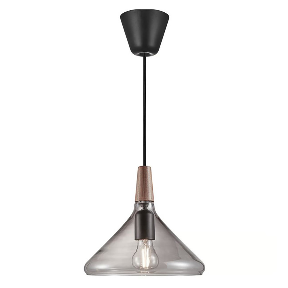 Buy Pendant Lights Australia Nori Pendant Light W270mm Smoked Glass - 2120853047