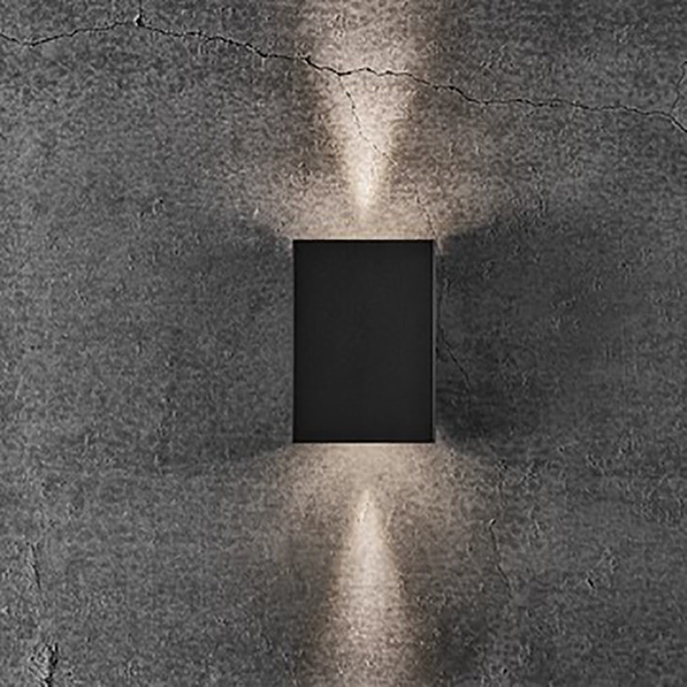 Buy Up / Down Wall Lights Australia Fold Up & Down Wall 2 Lights W105mm Black Aluminium 3000K - 2019041003