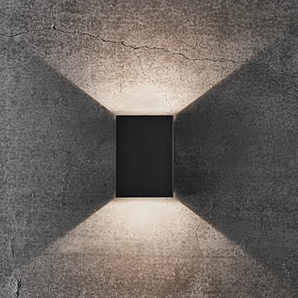 Buy Up / Down Wall Lights Australia Fold Up & Down Wall 2 Lights W105mm Black Aluminium 3000K - 2019041003