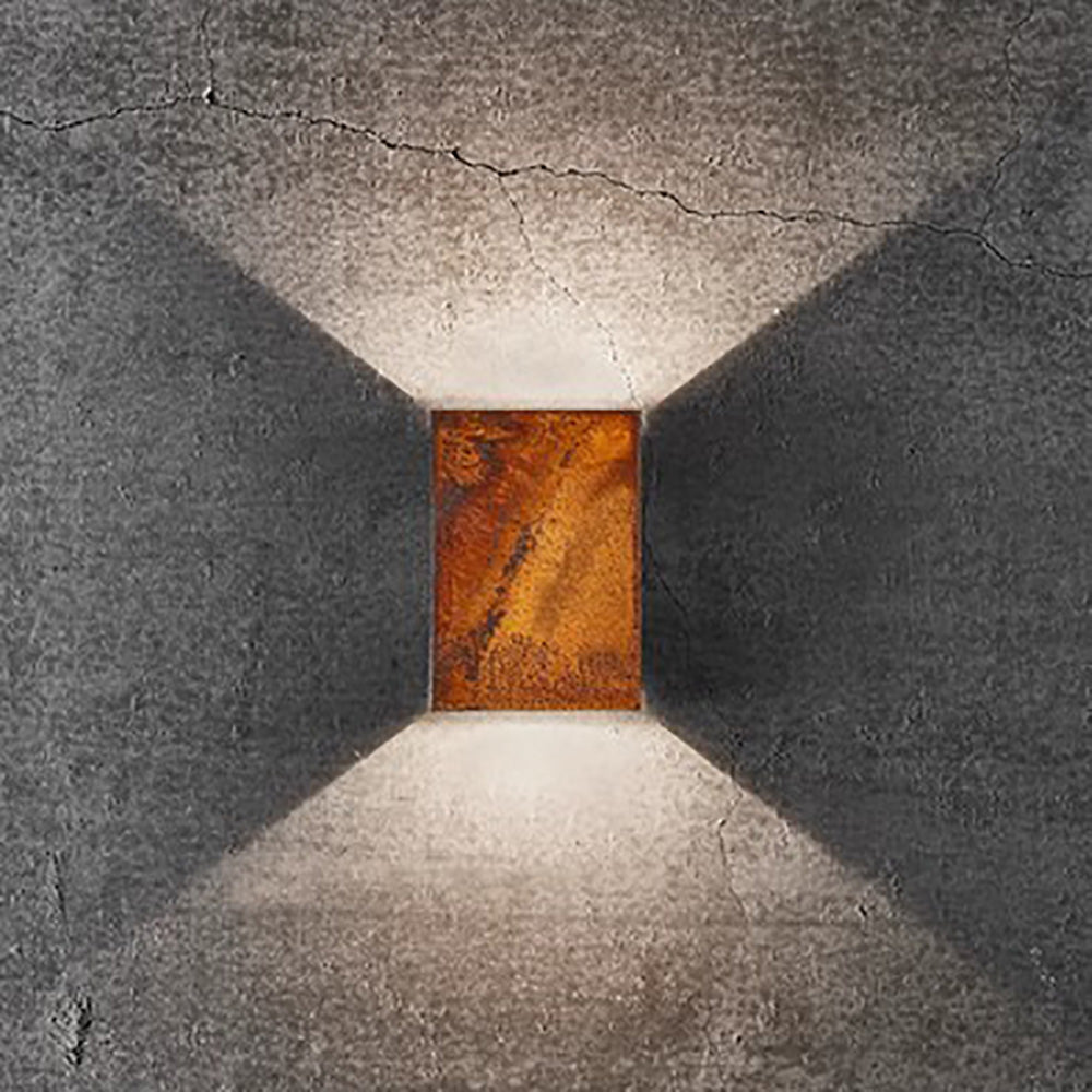 Buy Up / Down Wall Lights Australia Fold Up & Down Wall 2 Lights W105mm Corten 3000K - 2019041038