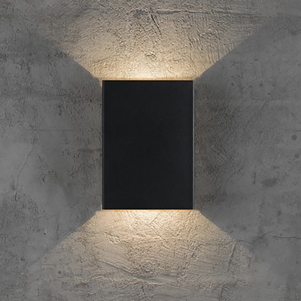 Buy Up / Down Wall Lights Australia Fold Up & Down Wall 2 Lights W148mm Black Aluminium 3000K - 2019051003