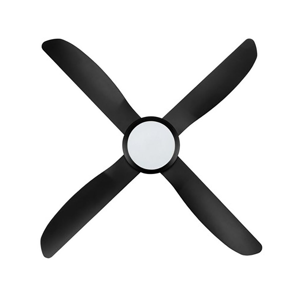 Buy AC Ceiling Fans With Light Australia Vector II AC Ceiling Fan 48" Black LED Light Black - 22291/06