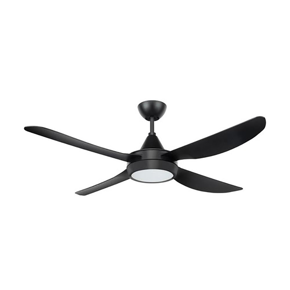 Buy AC Ceiling Fans With Light Australia Vector II AC Ceiling Fan 48" Black LED Light Black - 22291/06